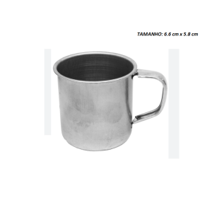 CANECA INOX (6,6X5,8)CM = 150ML