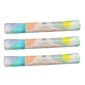 FORRO ARMARIO & GAVETAS (30X90)CM PLAST FLORIDO