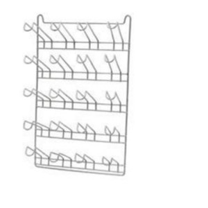 PORTA COPO DE PAREDE CROMADO -  20 LUGARES