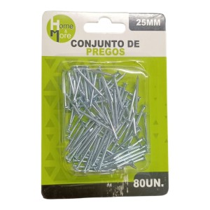 PREGO AÇO 25MM-80UNIDD