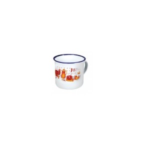 CANECA AGATE ESMALTADA 05 CM - 90ML FLORES