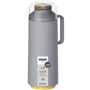 GARRAFA TÉRMICA 1,0L EXATA C/COPO CINZA