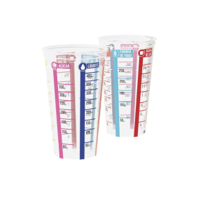 COPO PLASTICO GRADUADO COLOR 500ML
