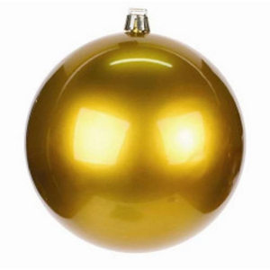 BOLA NATAL DOURADA 15CM BRILHANTE