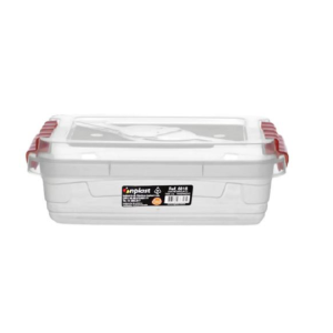 CAIXA ORGANIZADORA RETANGULAR C/ TRAVAS - 1,5 L