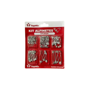 KIT ALFINETES 6 TAMANHOS - 135 PEÇAS